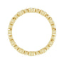 Sapphire Row Natural Diamond Round Beaded Band - 14K Yellow Gold, 2 mm, 5 (view 2)