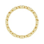 Sapphire Row Natural Diamond Round Beaded Band - 14K Yellow Gold, 2 mm, 6 (view 2)