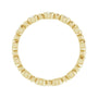 Sapphire Row Natural Diamond Round Beaded Band - 14K Yellow Gold, 2.25 mm, 5 (view 2)