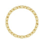 Sapphire Row Natural Diamond Round Beaded Band - 14K Yellow Gold, 1.5 mm, 6 (view 2)