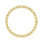 Sapphire Row Natural Diamond Round Beaded Band - 14K Yellow Gold, 1.5 mm, 7 (view 2)