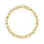 Sapphire Row Natural Diamond Round Beaded Band - 14K Yellow Gold, 1.7 mm, 7 (view 2)