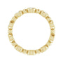 Sapphire Row Natural Diamond Round Beaded Band - 14K Yellow Gold, 2.5 mm, 6 (view 2)