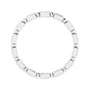 Sapphire Row Natural Diamond Princess-Cut Beaded Band - Platinum, 1.75 × 1.75 mm, 5 (view 2)