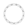 Sapphire Row Natural Diamond Princess-Cut Beaded Band - Platinum, 1.75 × 1.75 mm, 6 (view 2)