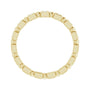 Sapphire Row Natural Diamond Princess-Cut Beaded Band - 14K Yellow Gold, 1.3 × 1.3 mm, 6 (view 2)