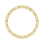 Sapphire Row Natural Diamond Princess-Cut Beaded Band - 14K Yellow Gold, 1.3 × 1.3 mm, 7 (view 2)