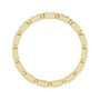 Sapphire Row Natural Diamond Princess-Cut Beaded Band - 14K Yellow Gold, 1.75 × 1.75 mm, 5 (view 2)