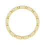 Sapphire Row Natural Diamond Princess-Cut Beaded Band - 14K Yellow Gold, 1.75 × 1.75 mm, 6 (view 2)