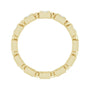 Sapphire Row Natural Diamond Princess-Cut Beaded Band - 14K Yellow Gold, 1.75 × 1.75 mm, 7 (view 2)