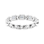 Sapphire Row Natural Diamond Princess-Cut Beaded Band - Platinum, 1.5 × 1.5 mm (view 3)