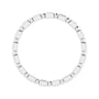 Sapphire Row Natural Diamond Princess-Cut Beaded Band - Platinum, 1.3 × 1.3 mm, 5 (view 2)