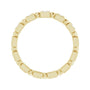 Sapphire Row Natural Diamond Princess-Cut Beaded Band - 14K Yellow Gold, 1.5 × 1.5 mm (view 2)