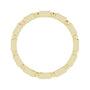 Sapphire Row Natural Diamond Baguette Beaded Band - 14K Yellow Gold, 2.5 × 1 mm, 6 (view 2)