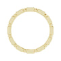Sapphire Row Natural Diamond Baguette Beaded Band - 14K Yellow Gold, 2.5 × 1 mm, 7 (view 2)