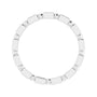 Sapphire Row Natural Diamond Baguette Beaded Band - 14K White Gold, 2 × 1 mm (view 2)