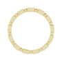 Sapphire Row Natural Diamond Baguette Beaded Band - 14K Yellow Gold, 2 × 1 mm, 7 (view 2)