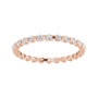 Sapphire Row Natural Diamond Channel Station Eternity Band - 14K Rose Gold, 1.5 mm (view 3)
