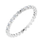 Sapphire Row Natural Diamond Channel Station Eternity Band - Platinum, 1.5 mm