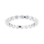 Sapphire Row Natural Diamond Channel Station Eternity Band - Platinum, 2 mm (view 3)