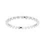 Sapphire Row Natural Diamond Channel Station Eternity Band - 14K White Gold, 1.5 mm, 8 (view 3)