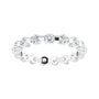 Sapphire Row Natural Diamond Channel Station Eternity Band - 14K White Gold, 2.5 mm (view 3)