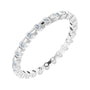 Sapphire Row Lab-Grown Diamond Channel Station Eternity Band - 14K White Gold, 1.5 mm, 4.5