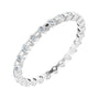 Sapphire Row Lab-Grown Diamond Channel Station Eternity Band - 14K White Gold, 1.5 mm, 5.5