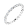 Sapphire Row Lab-Grown Diamond Channel Station Eternity Band - Platinum, 1.5 mm, 4