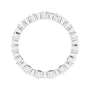 Sapphire Row Lab-Grown Diamond Channel Station Eternity Band - Platinum, 2.5 mm, 4 (view 2)