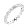 Sapphire Row Lab-Grown Diamond Channel Station Eternity Band - Platinum, 2.5 mm, 7