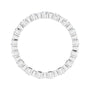 Sapphire Row Lab-Grown Diamond Channel Station Eternity Band - Platinum, 2.5 mm, 7 (view 2)