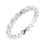 Sapphire Row Lab-Grown Diamond Channel Station Eternity Band - Platinum, 2.5 mm, 8