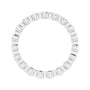Sapphire Row Lab-Grown Diamond Channel Station Eternity Band - Platinum, 2 mm, 4.5 (view 2)