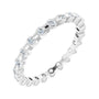 Sapphire Row Lab-Grown Diamond Channel Station Eternity Band - Platinum, 2 mm, 7.5