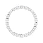 Sapphire Row Lab-Grown Diamond Channel Station Eternity Band - Platinum, 2 mm, 7.5 (view 2)