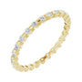 Sapphire Row Lab-Grown Diamond Channel Station Eternity Band - 14K Yellow Gold, 1.5 mm, 6.5