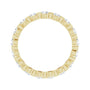 Sapphire Row Lab-Grown Diamond Channel Station Eternity Band - 14K Yellow Gold, 2.5 mm, 6.5 (view 2)