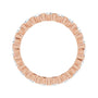 Sapphire Row Lab-Grown Diamond Channel Station Eternity Band - 14K Rose Gold, 2 mm, 4 (view 2)