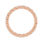 Sapphire Row Lab-Grown Diamond Channel Station Eternity Band - 14K Rose Gold, 2 mm, 6 (view 2)