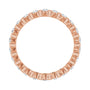 Sapphire Row Lab-Grown Diamond Channel Station Eternity Band - 14K Rose Gold, 2 mm, 7 (view 2)