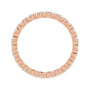 Sapphire Row Lab-Grown Diamond Channel Station Eternity Band - 14K Rose Gold, 2 mm, 8 (view 2)