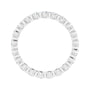 Sapphire Row Lab-Grown Diamond Channel Station Eternity Band - Platinum, 2 mm, 6 (view 2)