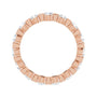 Sapphire Row Lab-Grown Diamond Channel Station Eternity Band - 14K Rose Gold, 2.5 mm, 4 (view 2)