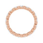 Sapphire Row Lab-Grown Diamond Channel Station Eternity Band - 14K Rose Gold, 2.5 mm, 6 (view 2)