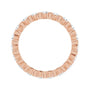 Sapphire Row Lab-Grown Diamond Channel Station Eternity Band - 14K Rose Gold, 2 mm, 4.5 (view 2)
