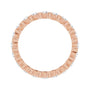 Sapphire Row Lab-Grown Diamond Channel Station Eternity Band - 14K Rose Gold, 2 mm, 5.5 (view 2)