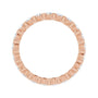 Sapphire Row Lab-Grown Diamond Channel Station Eternity Band - 14K Rose Gold, 2 mm, 6.5 (view 2)