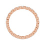 Sapphire Row Lab-Grown Diamond Channel Station Eternity Band - 14K Rose Gold, 2 mm, 7.5 (view 2)
