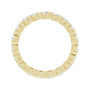 Sapphire Row Lab-Grown Diamond Channel Station Eternity Band - 14K Yellow Gold, 2 mm, 4 (view 2)